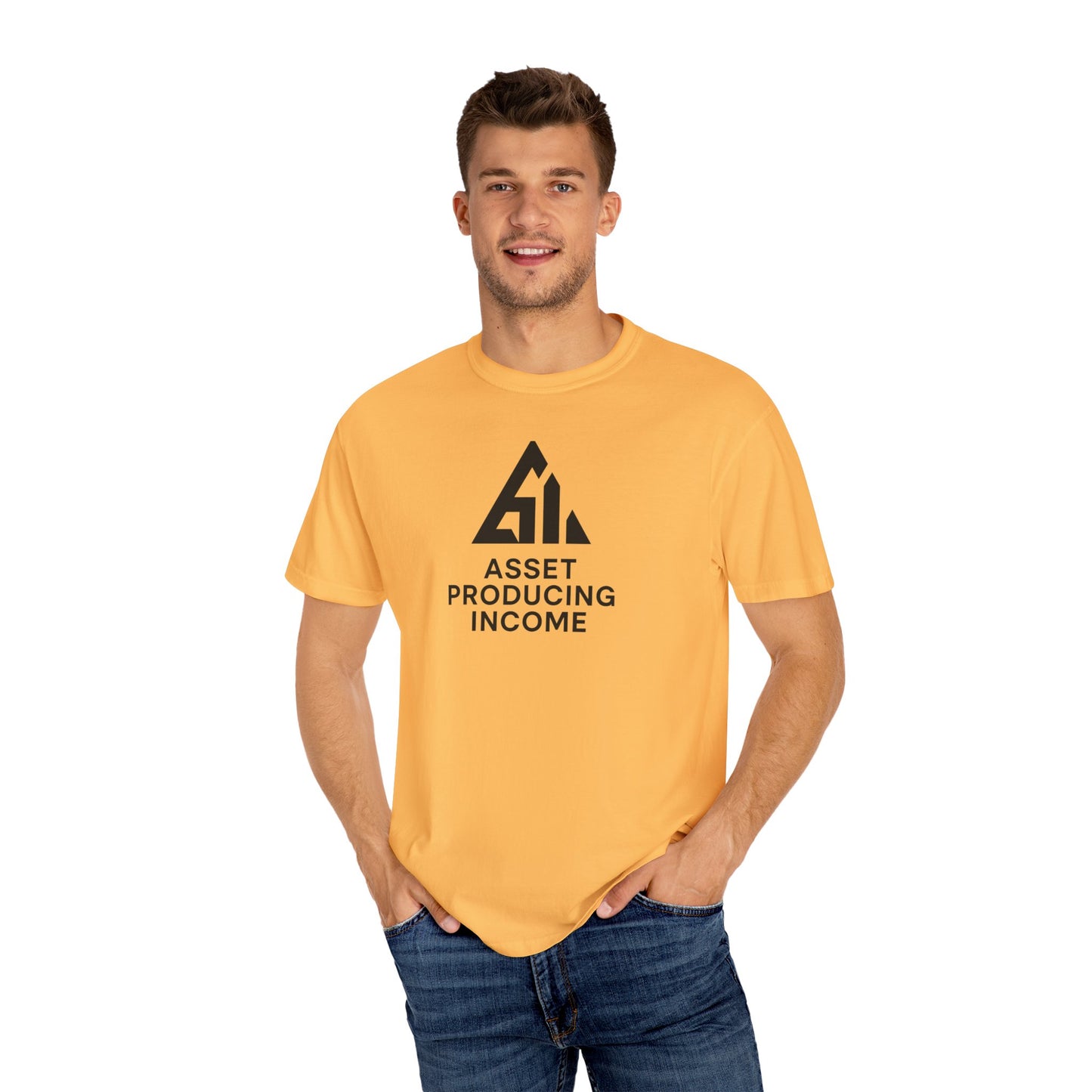 Asset Producing Income Unisex T-Shirt, Motivational Tee, Casual Wear, College Student Gift, Entrepreneurship Shirt, Everyday Comfort
