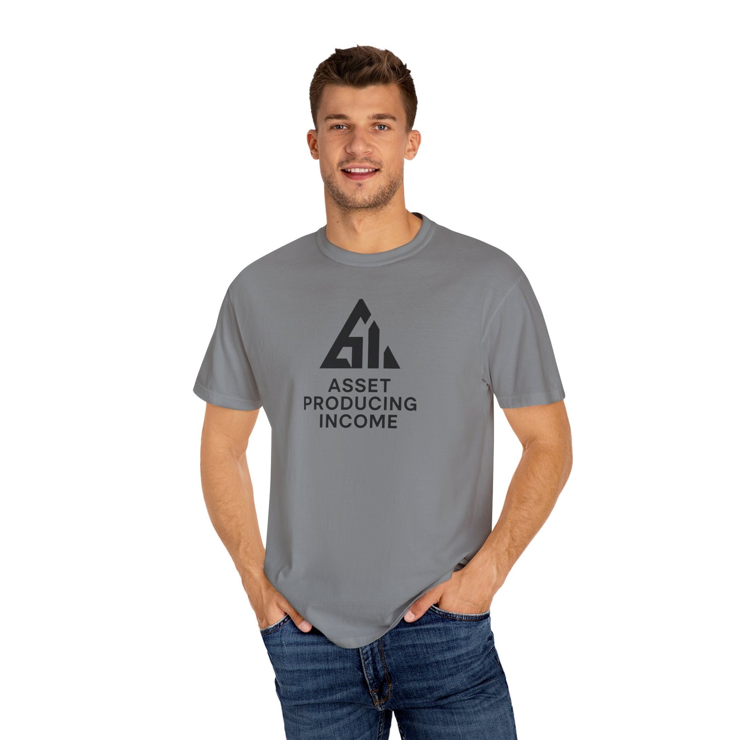 Asset Producing Income Unisex T-Shirt, Motivational Tee, Casual Wear, College Student Gift, Entrepreneurship Shirt, Everyday Comfort
