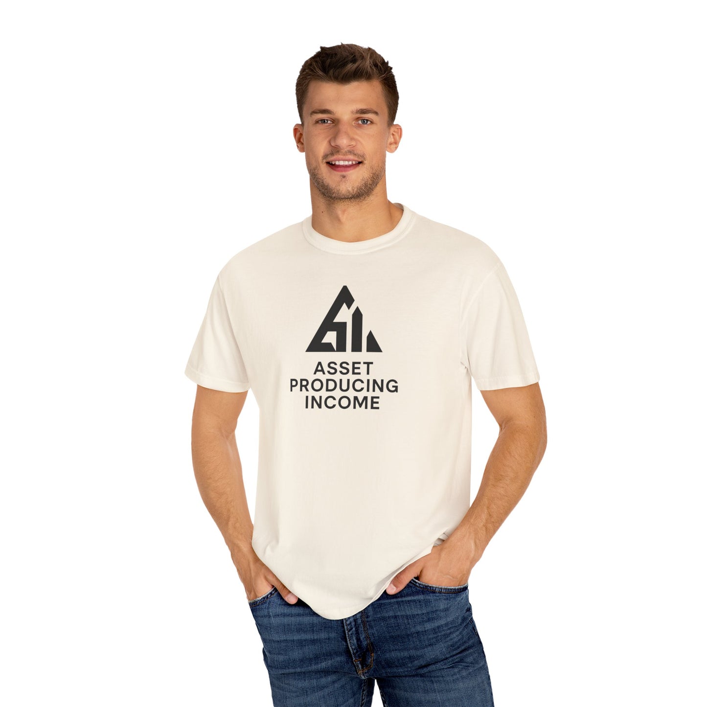 Asset Producing Income Unisex T-Shirt, Motivational Tee, Casual Wear, College Student Gift, Entrepreneurship Shirt, Everyday Comfort