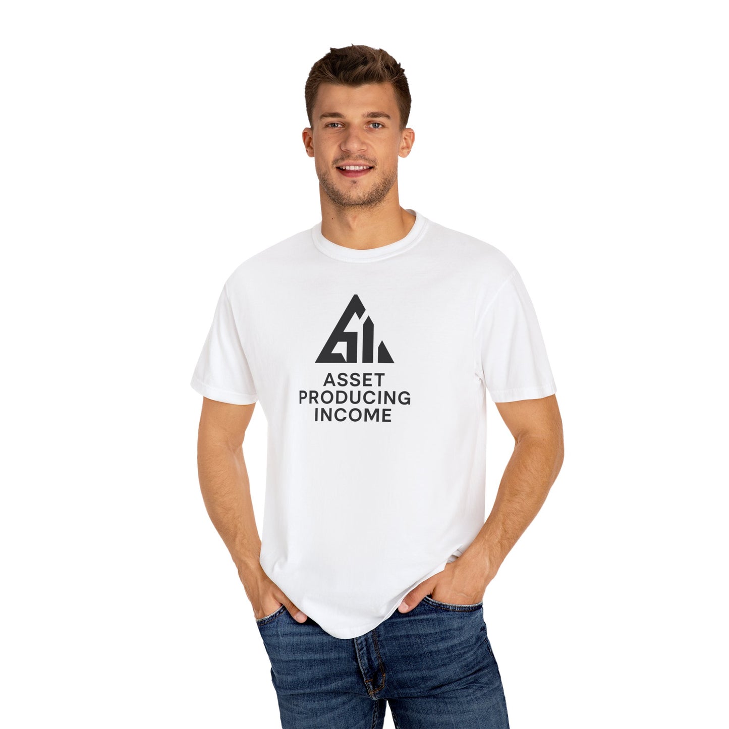 Asset Producing Income Unisex T-Shirt, Motivational Tee, Casual Wear, College Student Gift, Entrepreneurship Shirt, Everyday Comfort