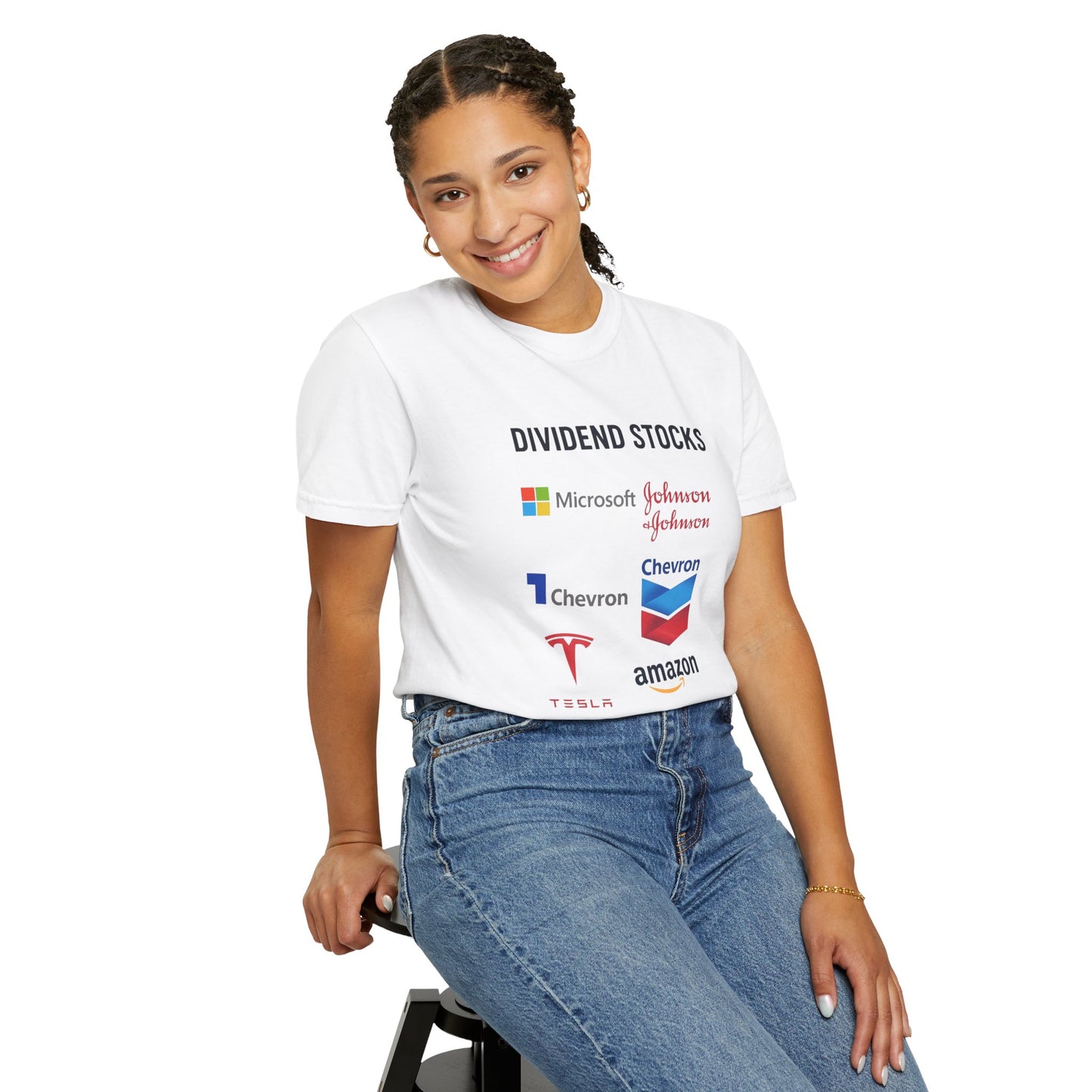 Dividend Stocks Unisex Garment-Dyed T-Shirt, Investment Tee, Finance Gift, Casual Wear, Gift for Investors, Stock Market Apparel
