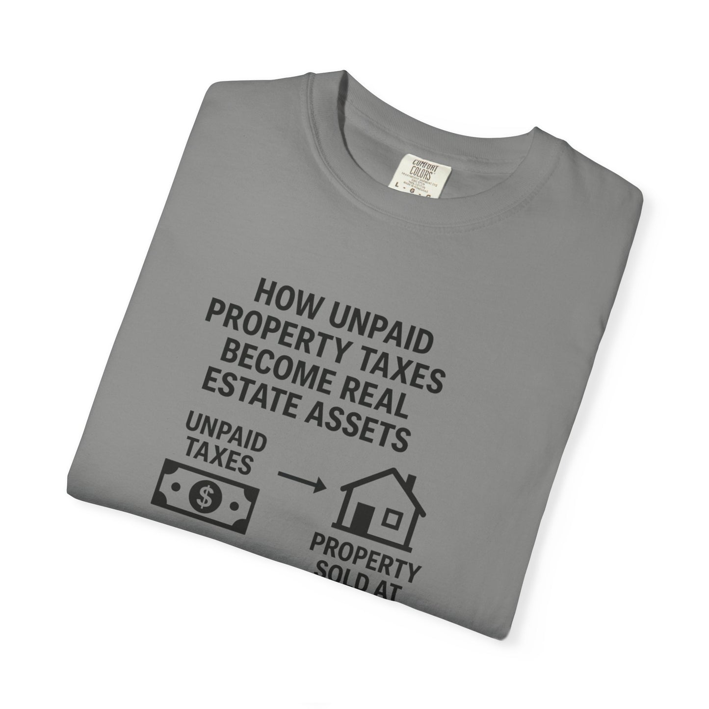 Educational Real Estate T-Shirt, Unisex Property Tax Tee, Gift for Investors, Tax Auction Shirt, Real Estate Learning Apparel