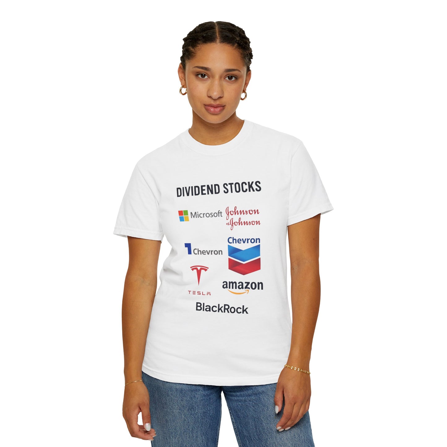 Dividend Stocks Unisex Garment-Dyed T-Shirt, Investment Tee, Finance Gift, Casual Wear, Gift for Investors, Stock Market Apparel