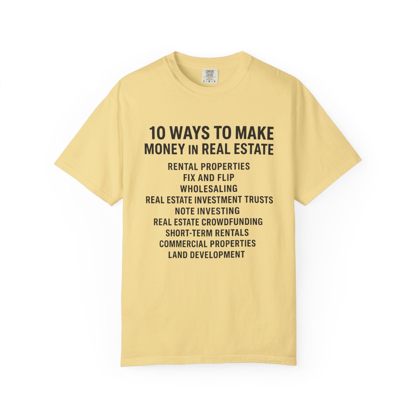 Real Estate Tips Unisex T-Shirt, Motivational Tee, Entrepreneur Gift, Money Making Shirt, Investing Humor Shirt