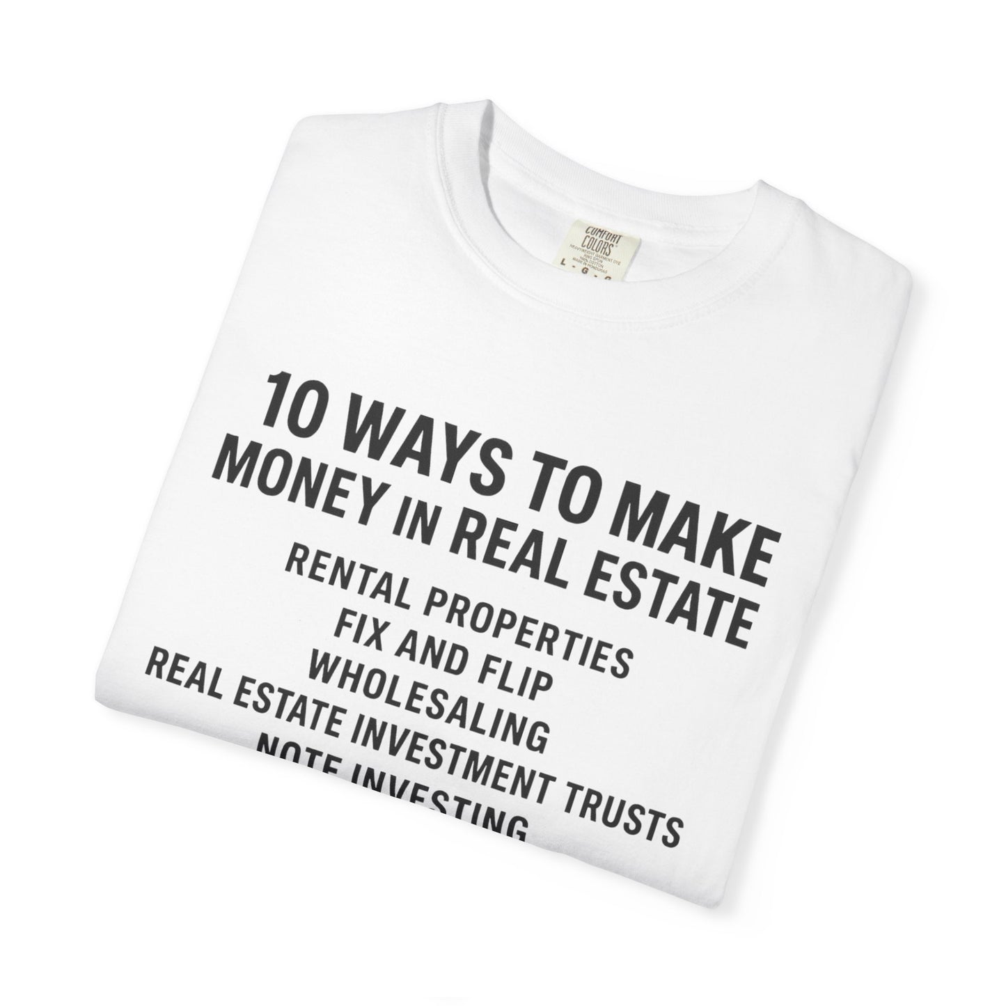 Real Estate Tips Unisex T-Shirt, Motivational Tee, Entrepreneur Gift, Money Making Shirt, Investing Humor Shirt