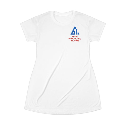 Empowering Casual T-Shirt Dress – "Asset Producing Income" – Perfect for Entrepreneurs, Casual Outings, and Everyday Wear, [...]