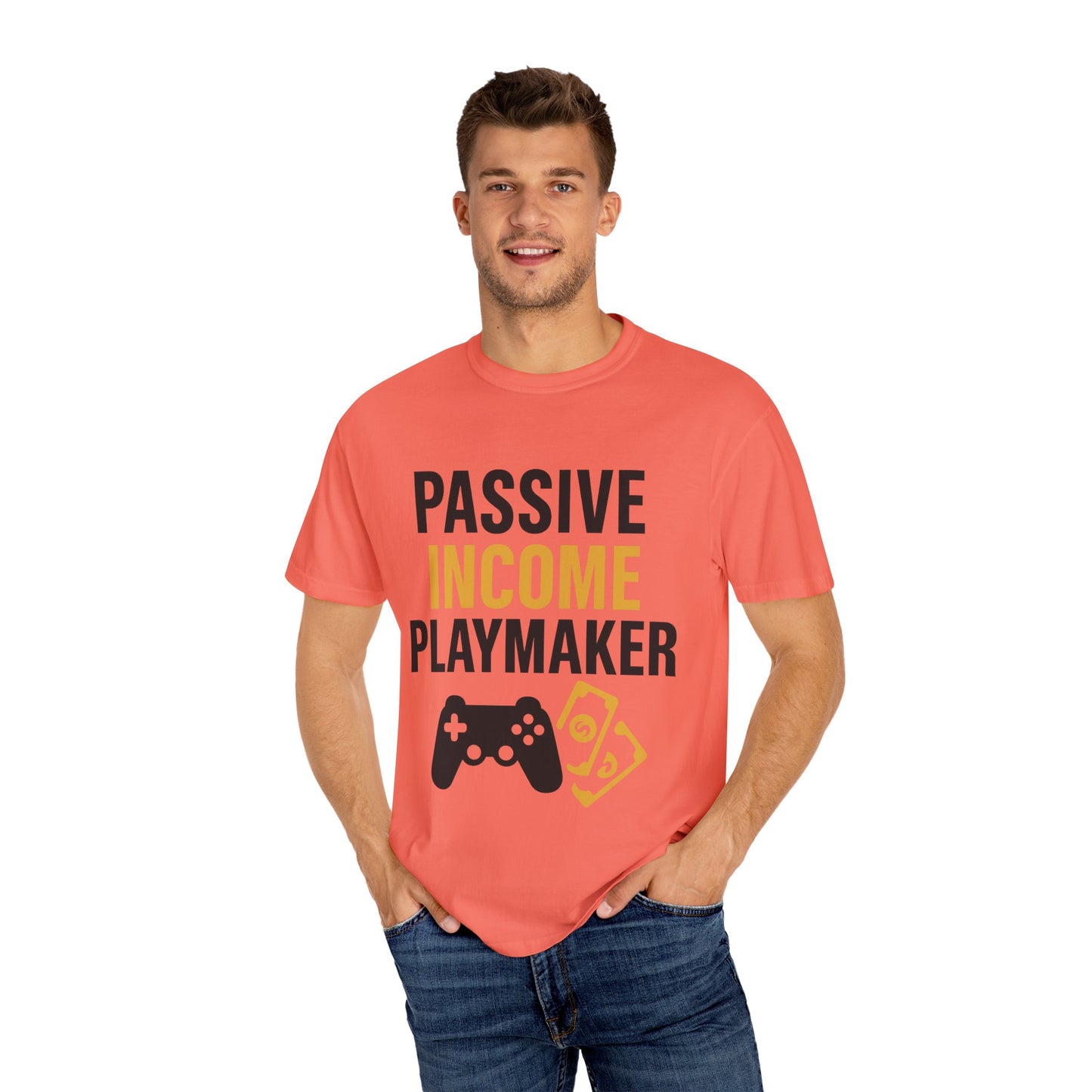 Gaming Passive Income T-shirt, Unisex Tee for Gamers, Perfect for Gifts, Casual Wear, Birthday, Game Night