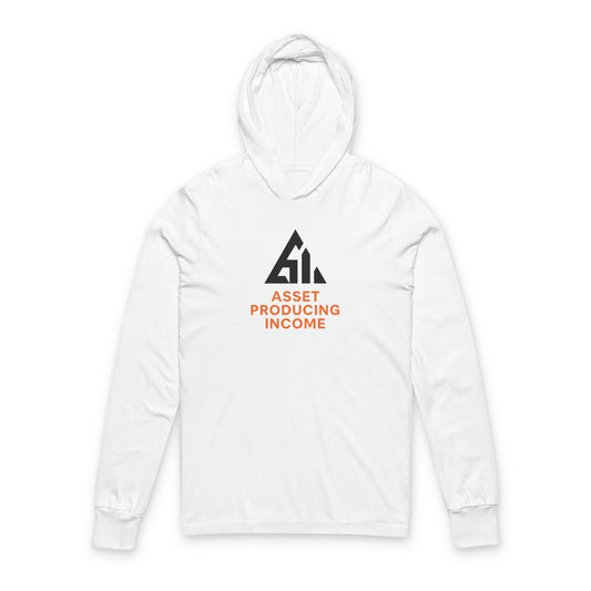 Unisex Hoodie Tee - 'Asset Producing Income' - Motivational Apparel for Entrepreneurs, Casual Wear, Unique Gift, Beach Hoodie, Workouts