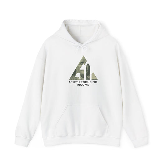 Asset Producing Income Hoodie, Casual Pullover, Motivational Gift, Unisex Apparel, Trendy Streetwear, Chill Vibes