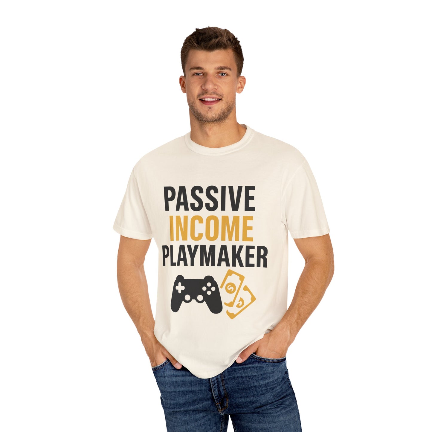 Gaming Passive Income T-shirt, Unisex Tee for Gamers, Perfect for Gifts, Casual Wear, Birthday, Game Night