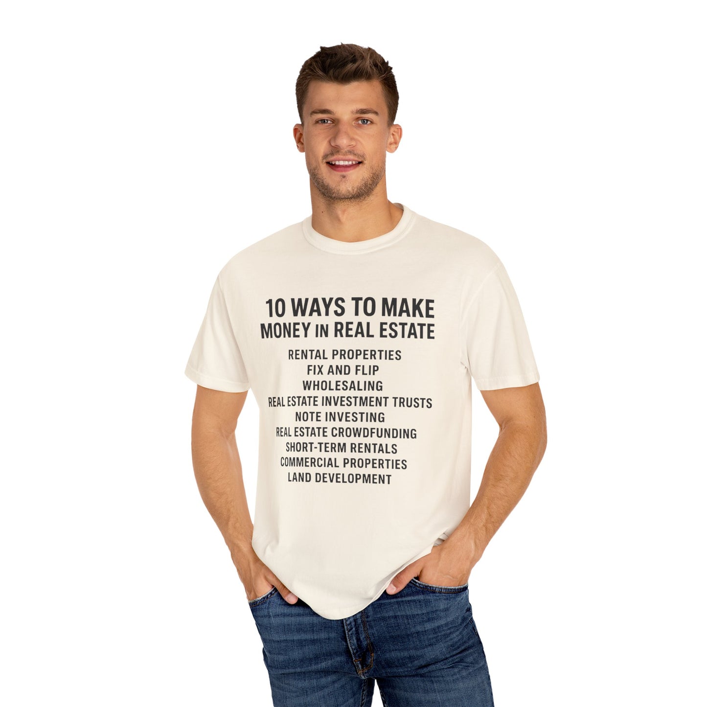 Real Estate Tips Unisex T-Shirt, Motivational Tee, Entrepreneur Gift, Money Making Shirt, Investing Humor Shirt