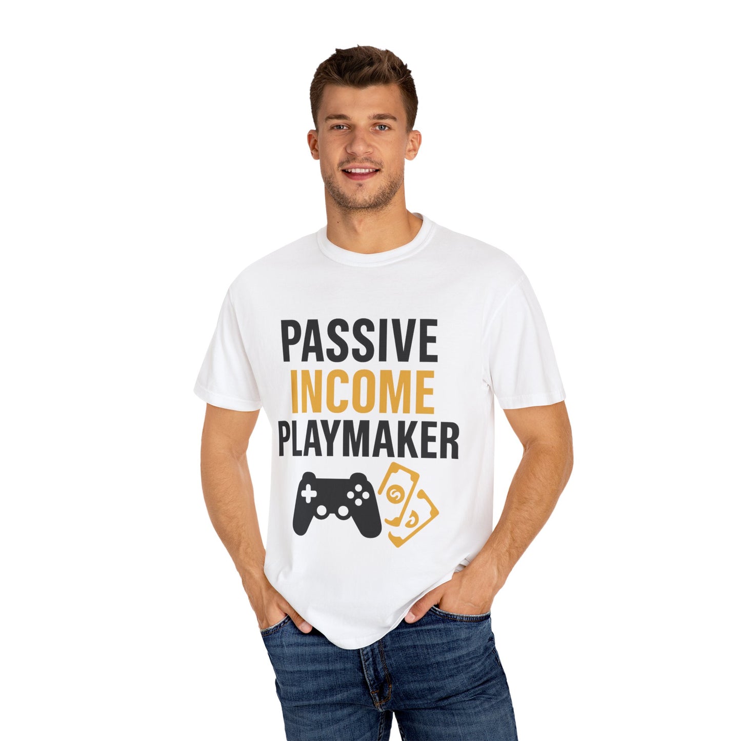 Gaming Passive Income T-shirt, Unisex Tee for Gamers, Perfect for Gifts, Casual Wear, Birthday, Game Night