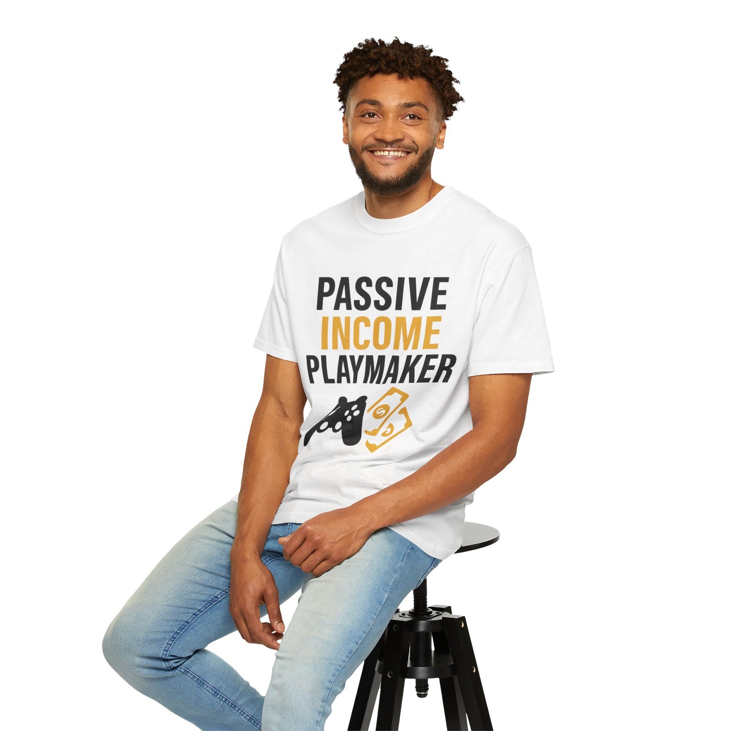 Gaming Passive Income T-shirt, Unisex Tee for Gamers, Perfect for Gifts, Casual Wear, Birthday, Game Night