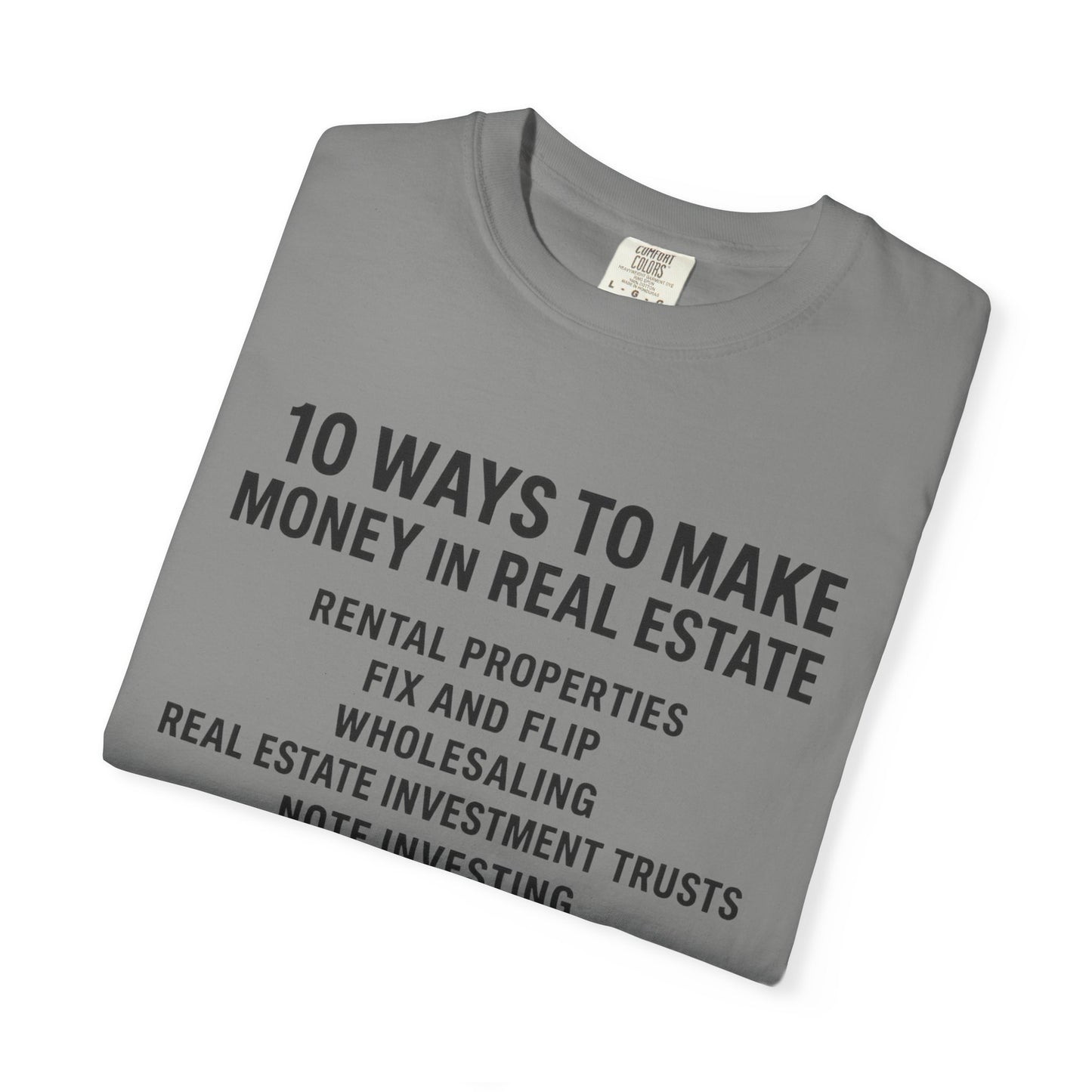Real Estate Tips Unisex T-Shirt, Motivational Tee, Entrepreneur Gift, Money Making Shirt, Investing Humor Shirt