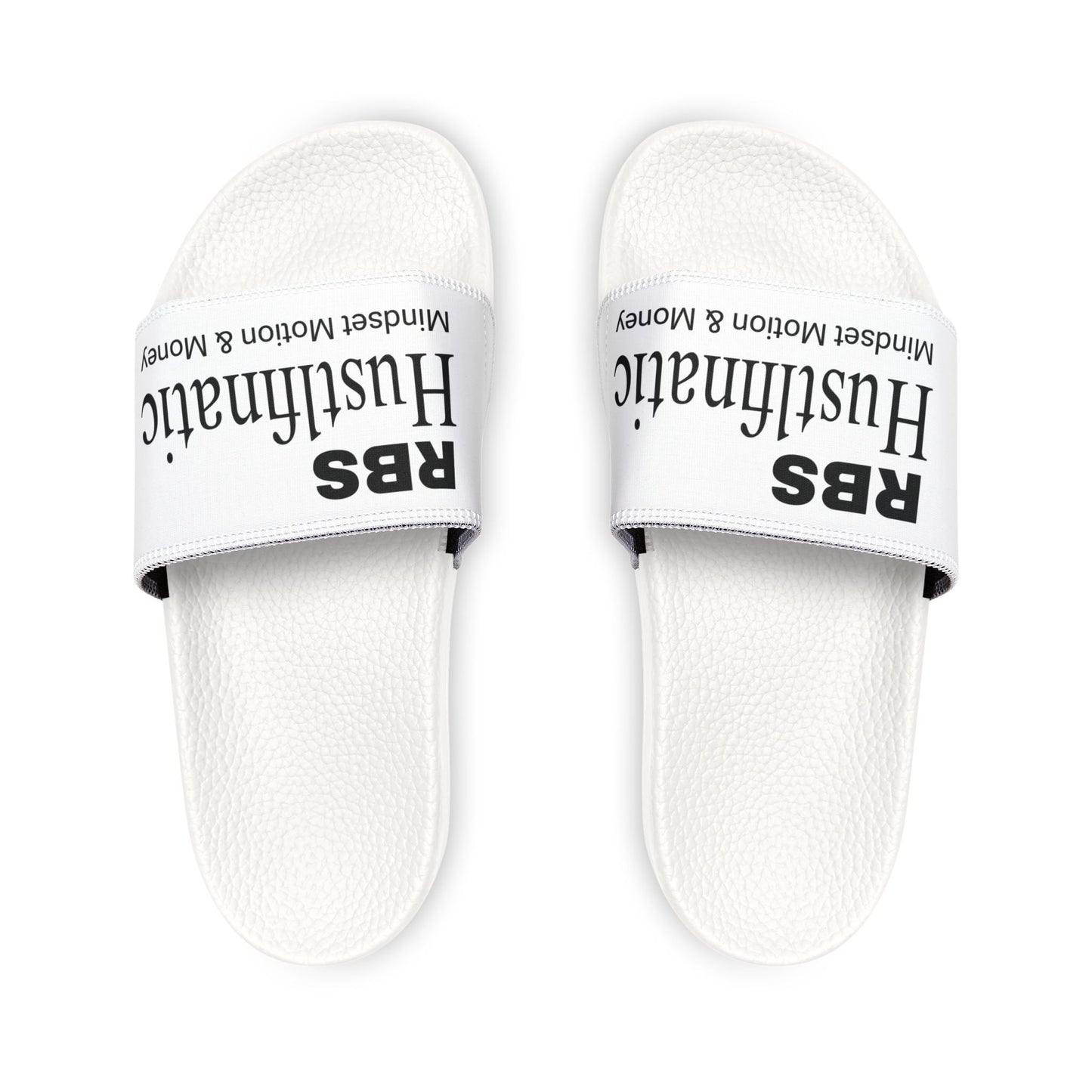 Men's Removable-Strap Sandals with Hustlin' Mindset Design, Casual Footwear for Summer, Beach Days, Gift for Men, Relaxed Style