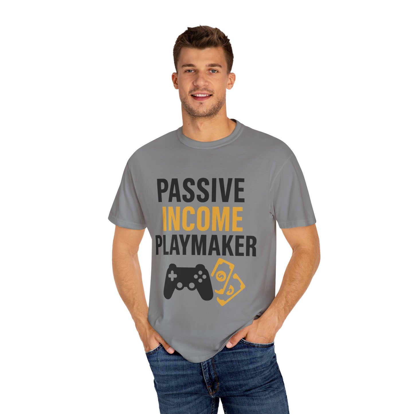 Gaming Passive Income T-shirt, Unisex Tee for Gamers, Perfect for Gifts, Casual Wear, Birthday, Game Night