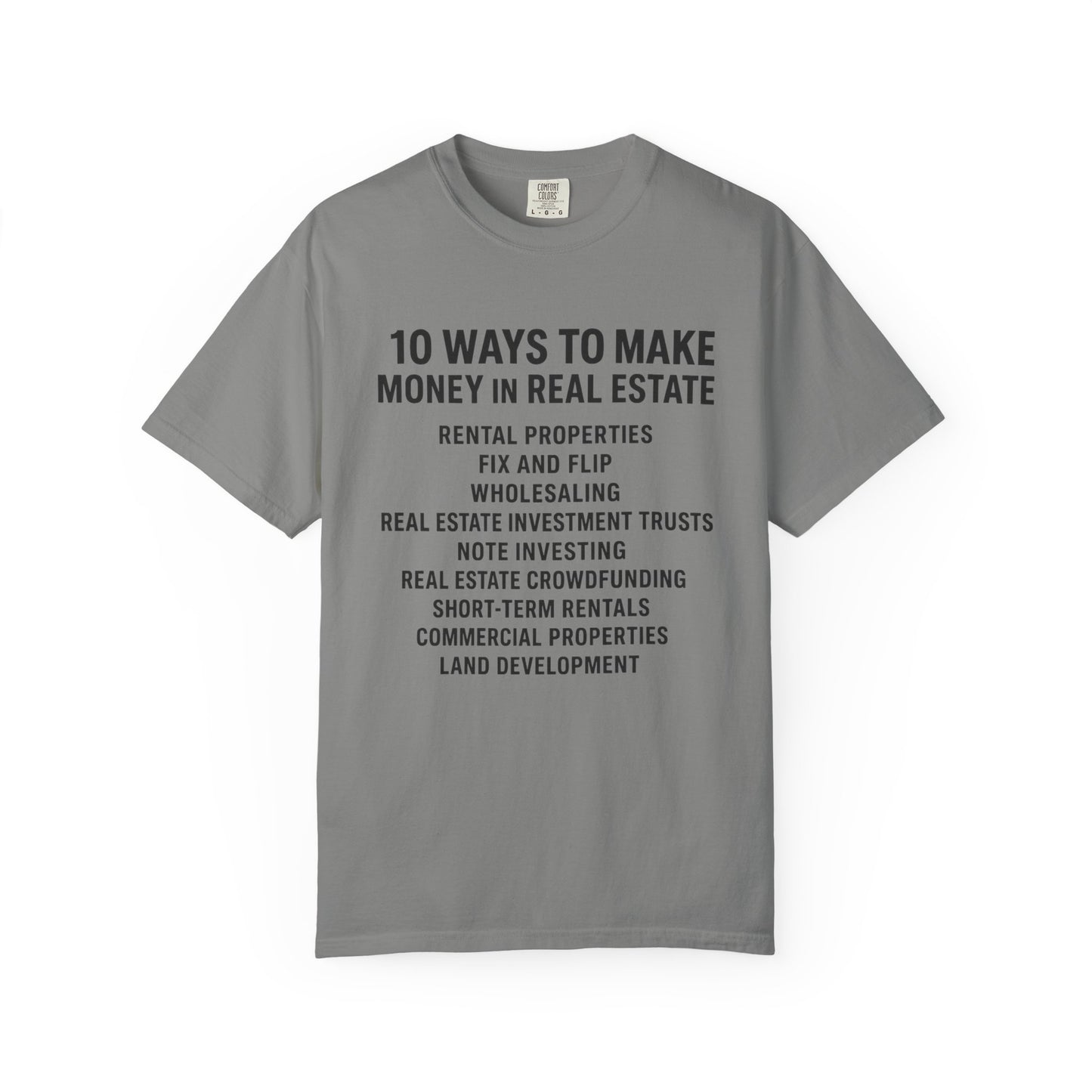 Real Estate Tips Unisex T-Shirt, Motivational Tee, Entrepreneur Gift, Money Making Shirt, Investing Humor Shirt