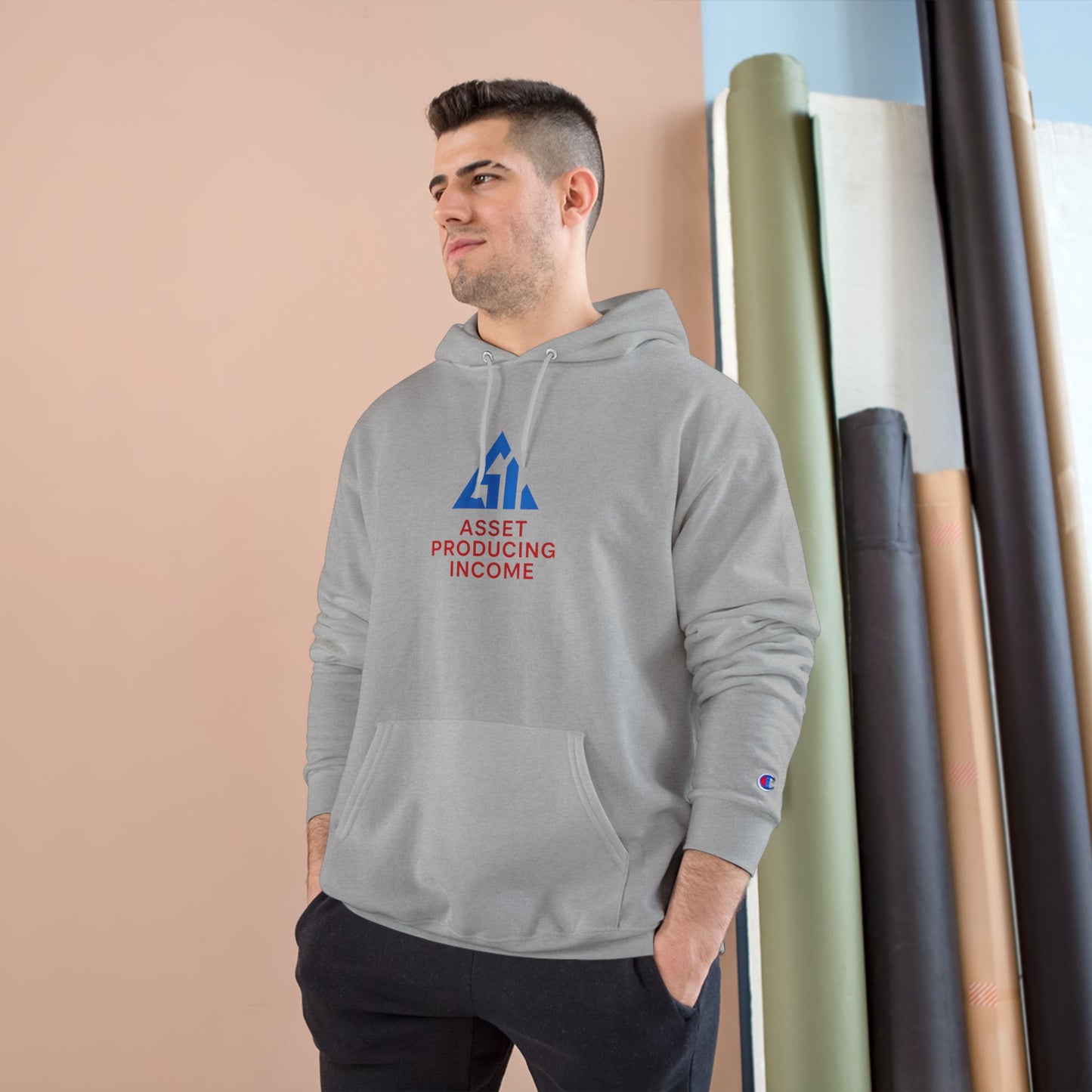 Champion Hoodie with 'Asset Producing Income' Design - Motivational Sweatshirt for Entrepreneurs, Gift for Business Owners, Cozy [...]